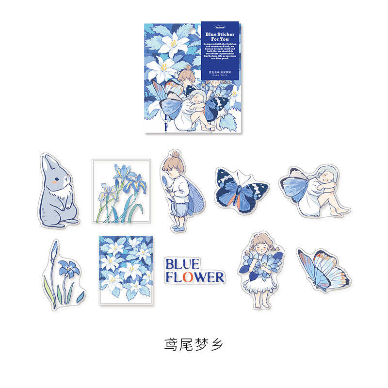Hand account Sticker Set Blue Island ST4266