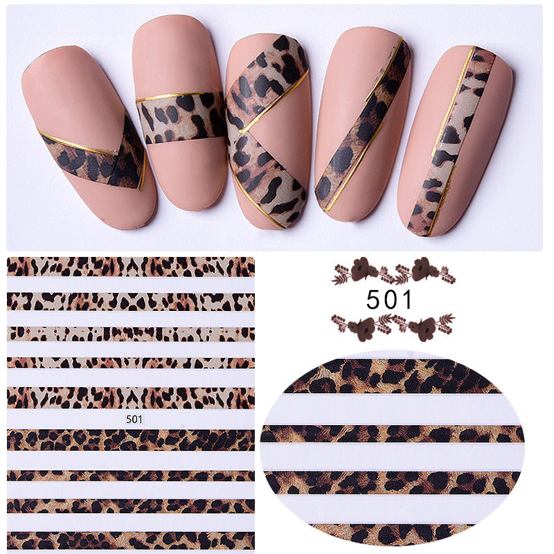 Leopard Nail Art Sticker #s2101