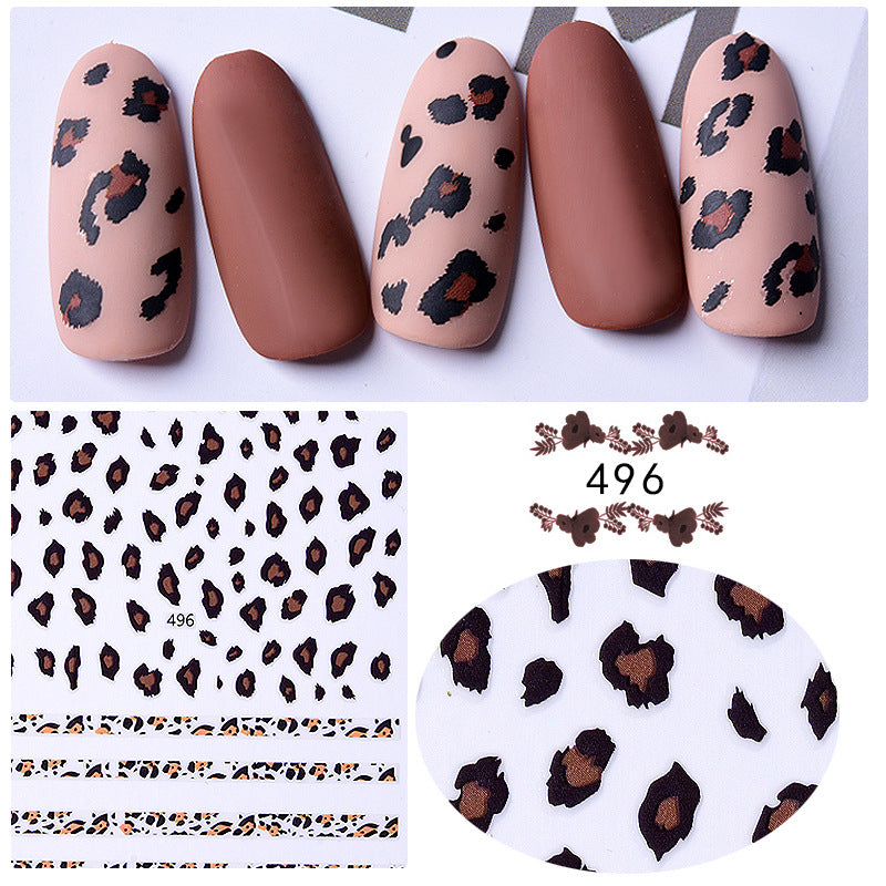 Leopard Nail Art Sticker #s2101