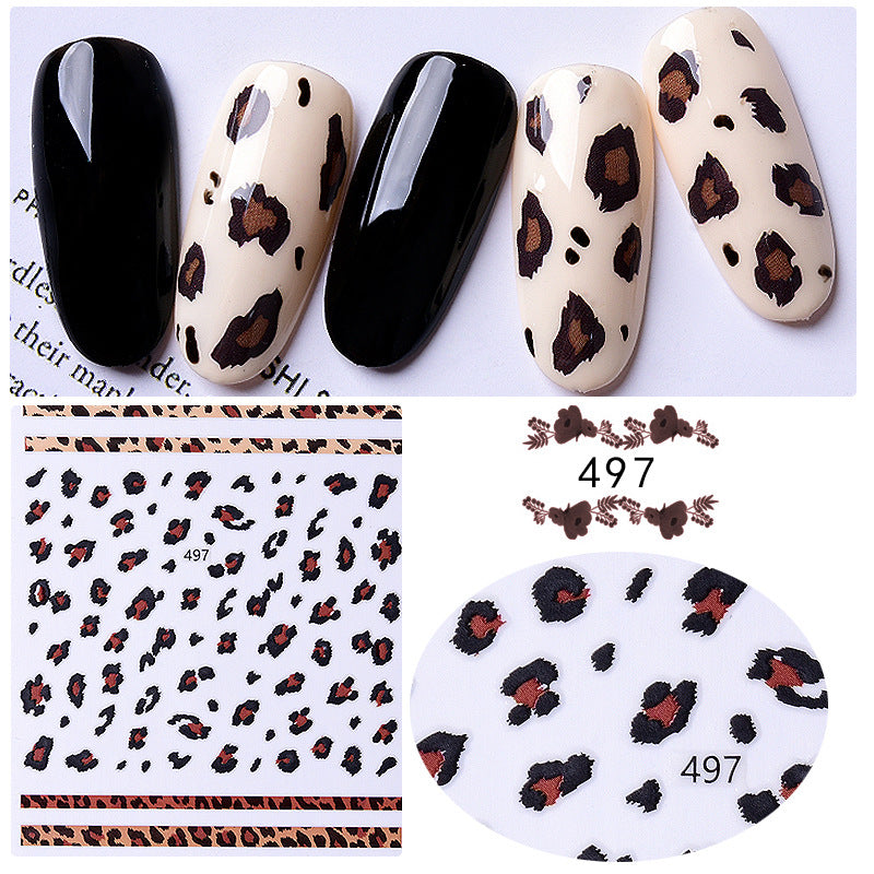 Leopard Nail Art Sticker #s2101