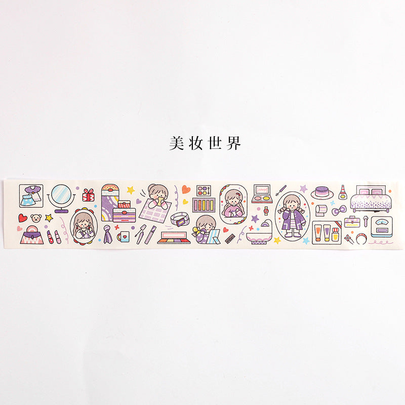 Washi Tape Cut Grils Stickers 6.5cm*39cm #ST02426