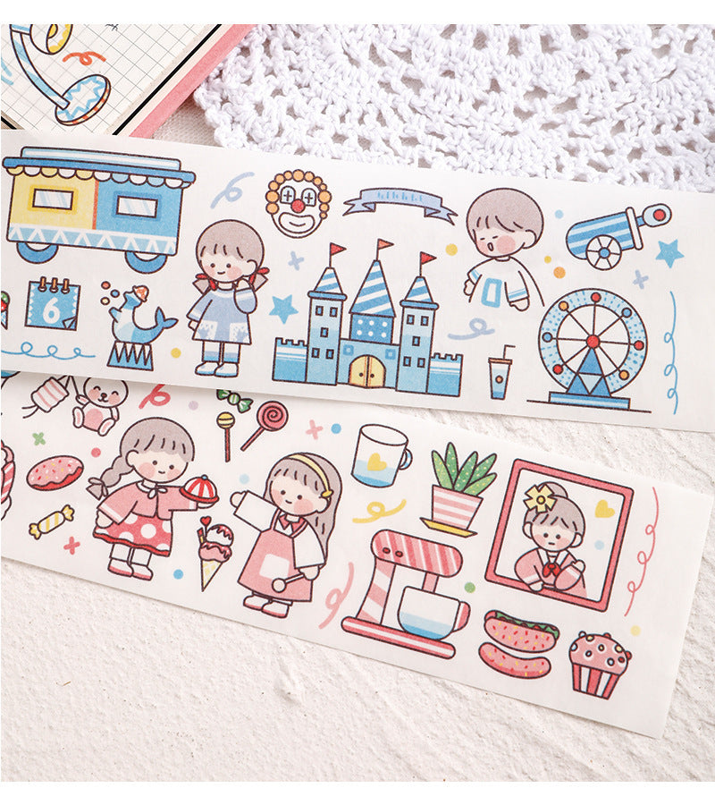 Washi Tape Cut Grils Stickers 6.5cm*39cm #ST02426