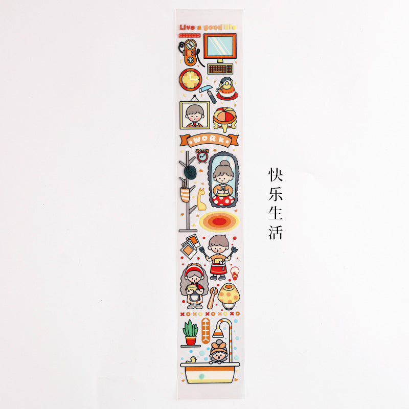 Washi Tape Cut Grils Stickers 6.5cm*39cm #ST02426