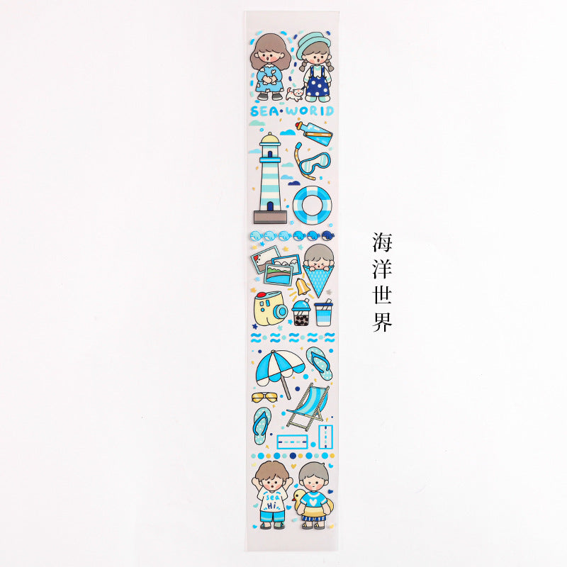 Washi Tape Cut Grils Stickers 6.5cm*39cm #ST02426