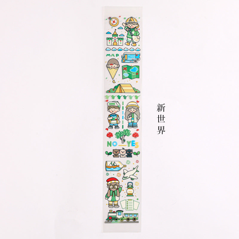 Washi Tape Cut Grils Stickers 6.5cm*39cm #ST02426