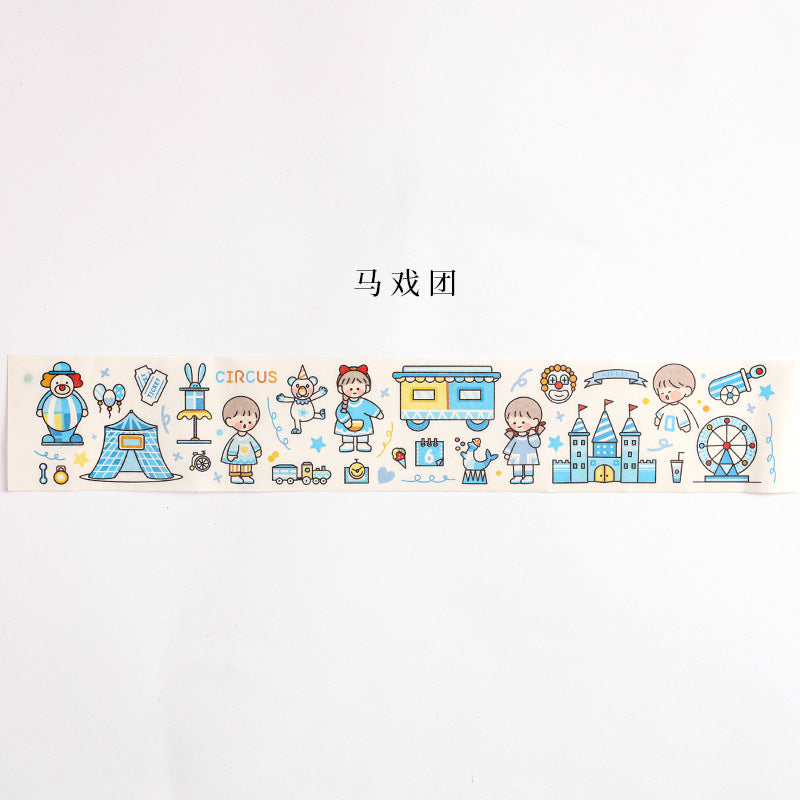 Washi Tape Cut Grils Stickers 6.5cm*39cm #ST02426