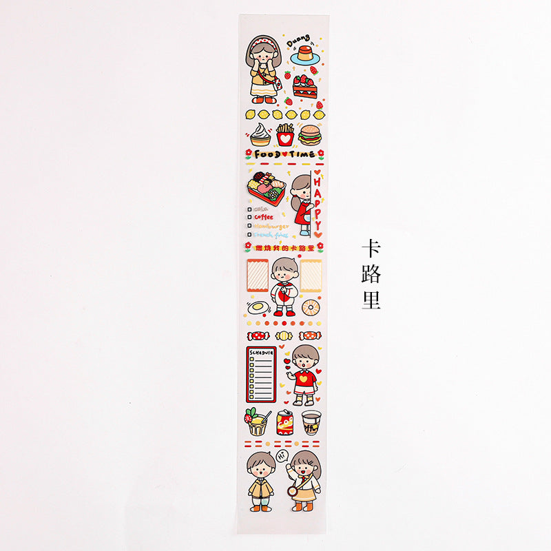 Washi Tape Cut Grils Stickers 6.5cm*39cm #ST02426