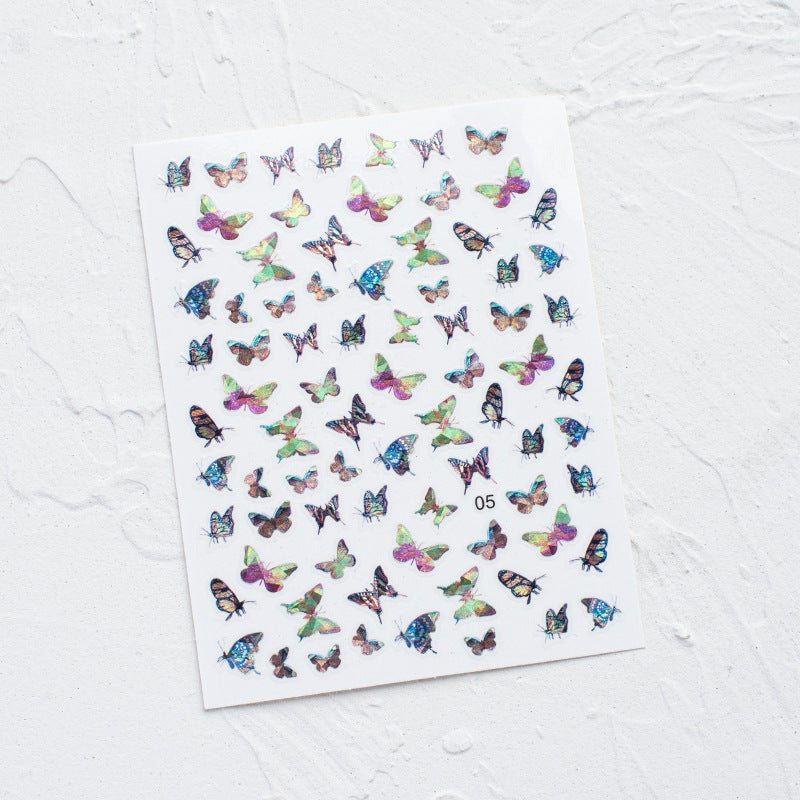 Simulation Laser Butterfly Sticker 3D Waterproof Nail Sticker #s0216