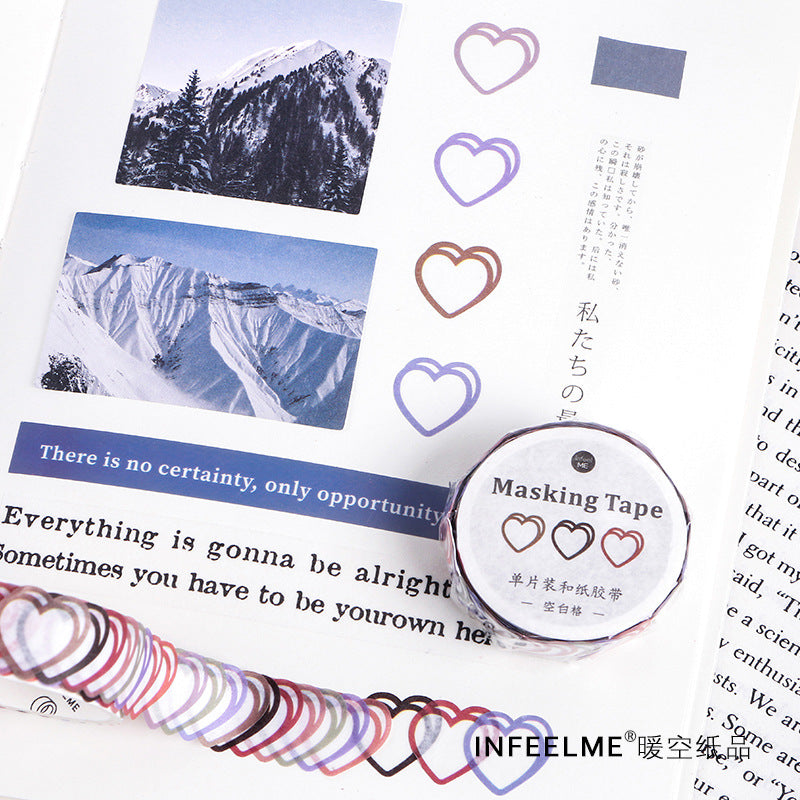 Cute color heart stickers #S0392