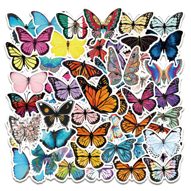 500 sheets of sun flower little bee succulent green plant graffiti stickers waterproof #S5472