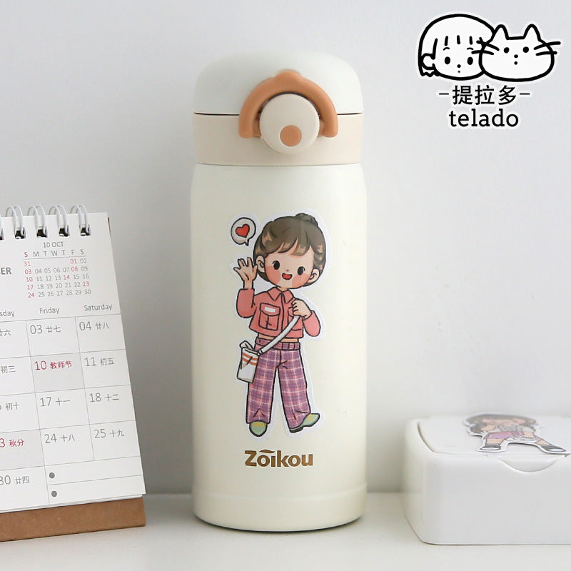 PVC cute girl hand account character material sticker 20pcs/lot #s8645