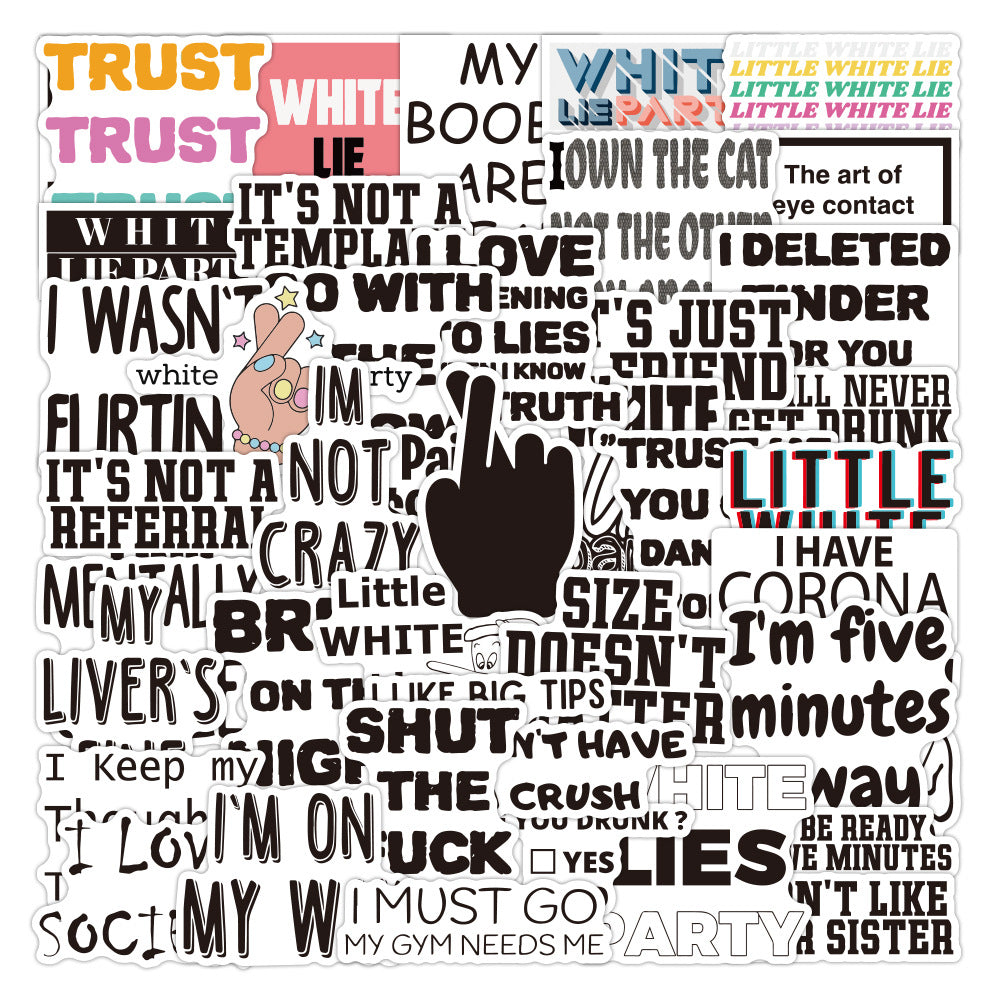 50pcs/lot non-repeating graffiti waterproof stickers #st2345