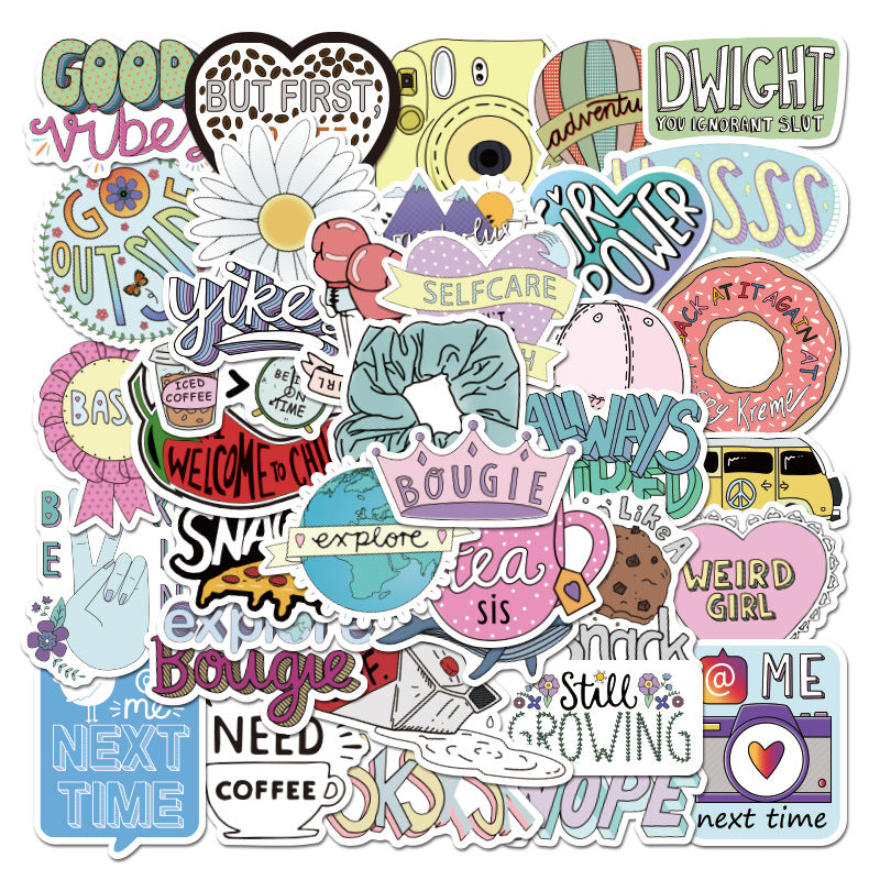 50pcs/lot non-repeating graffiti waterproof stickers #st2345