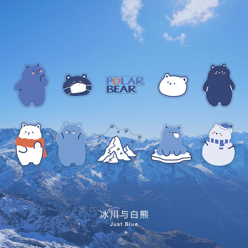 Hand account Sticker Set Blue Island ST4266