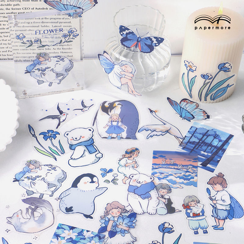 Hand account Sticker Set Blue Island ST4266