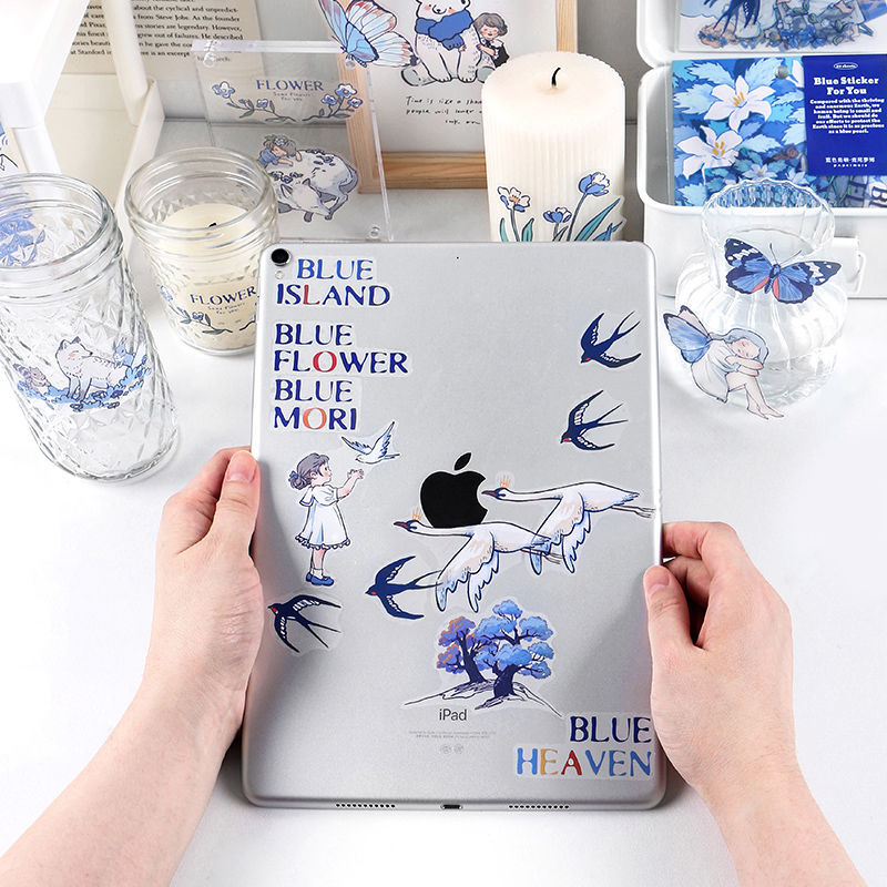 Hand account Sticker Set Blue Island ST4266