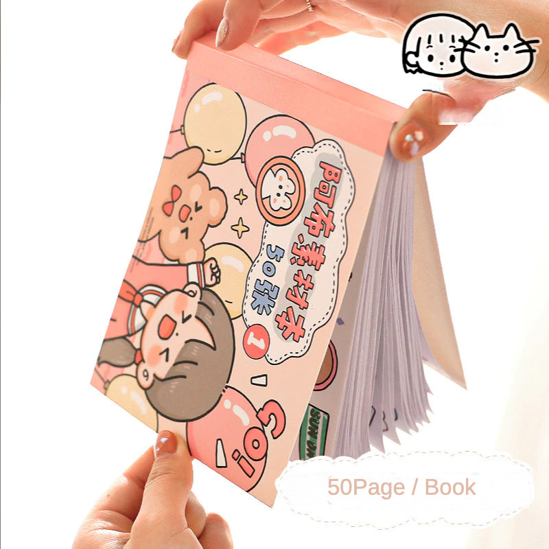 50Page/Book Sticker book Lucky Girls #st9458-1