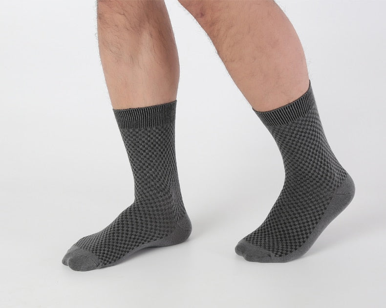 HSS Brand 10 Pairs/Lot Men Bamboo Fiber Socks Men Compression Summer Middle Socks Business Casual Mens Low Sock Big Size EU38-45