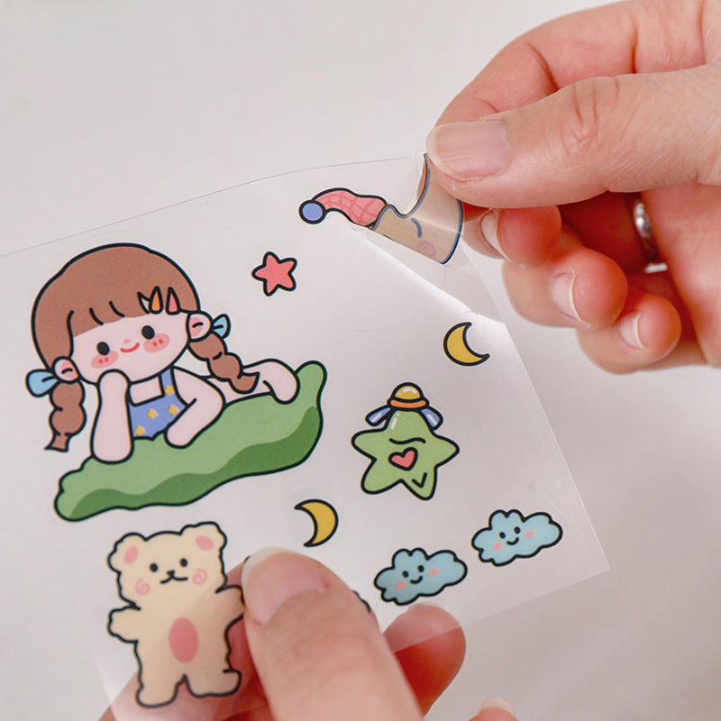 Transparent waterproof sticker 25pcs/lot #st0814