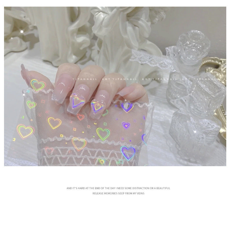 Laser Love Nail Sticker #NA3556