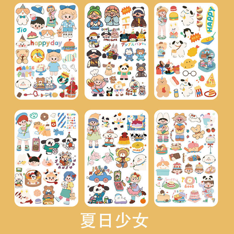 Fantasy cartoon PET sticker 6pcs/lot #s5347