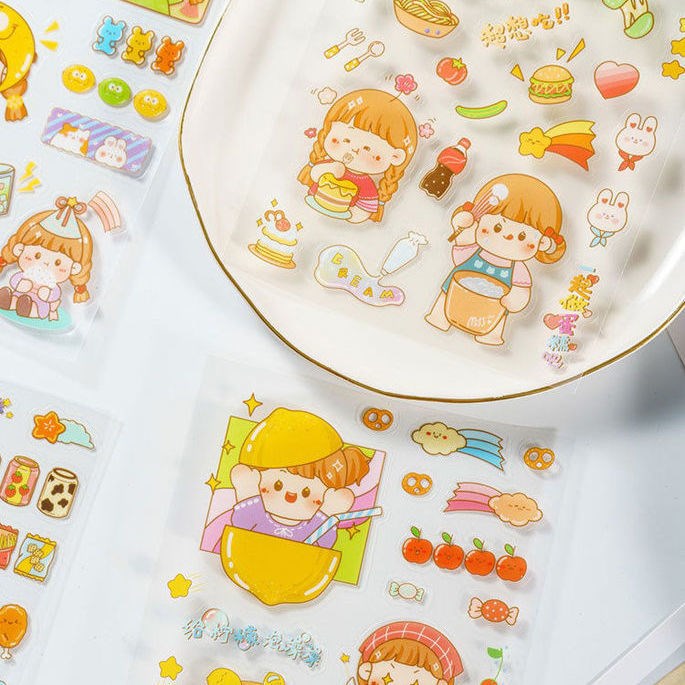Stickers 4PCS A6 size 105mmX148mm #ST0204