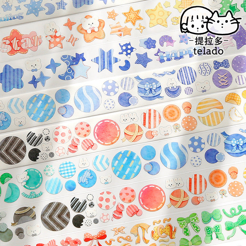 colorful tape stickers 3cm*80cm #st9074