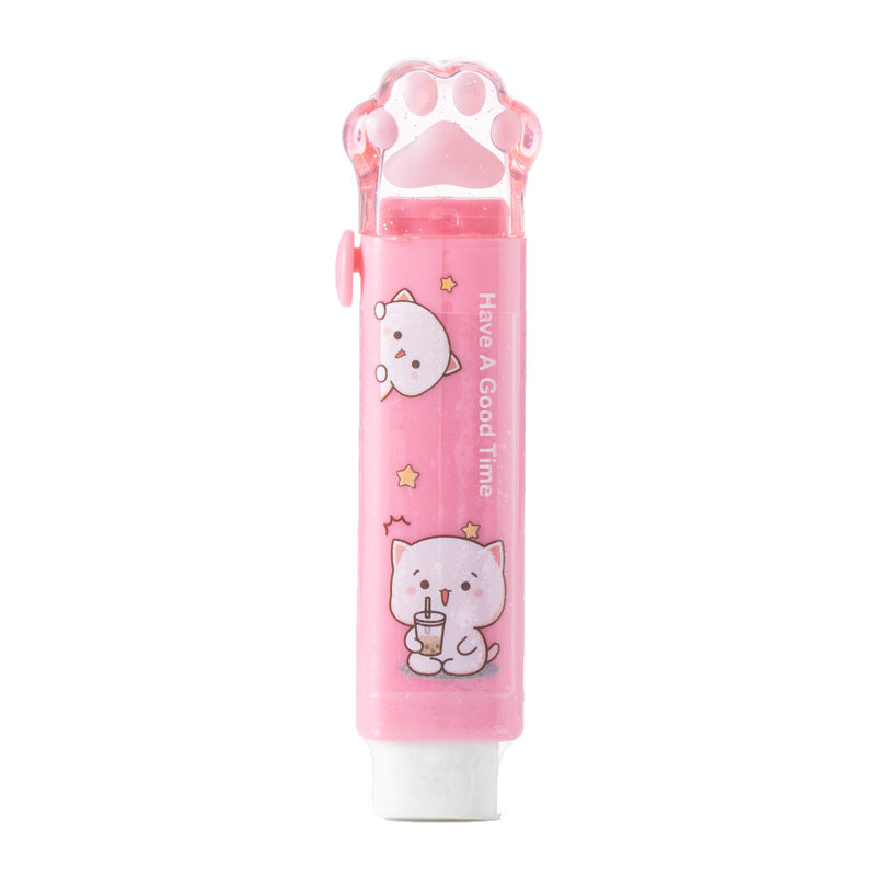 Push-pull pen-type eraser to clean without leaving crumbs 2pcs #E9612
