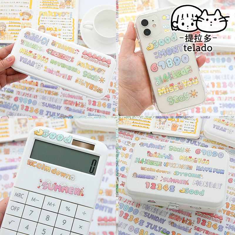 English stickers 48pcs/lot #st9632