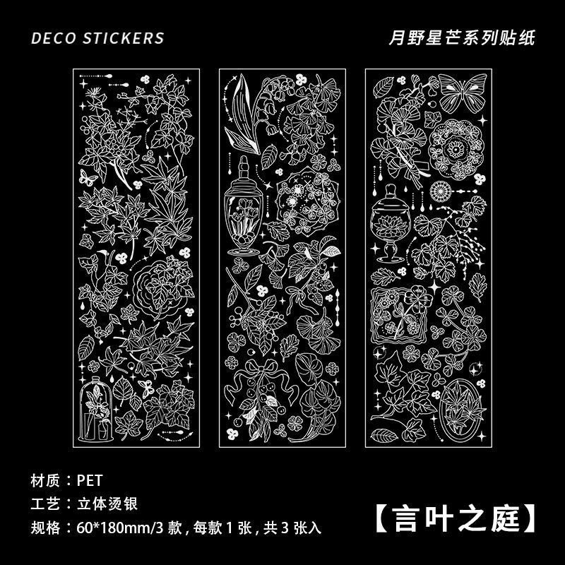 Three-dimensional bronzing hand account sticker #S9770