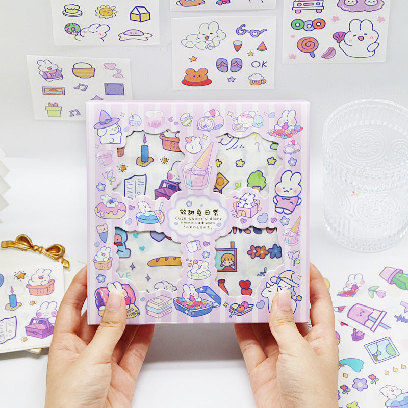 Cute cartoon girly heart sticker 100pcs #st1396