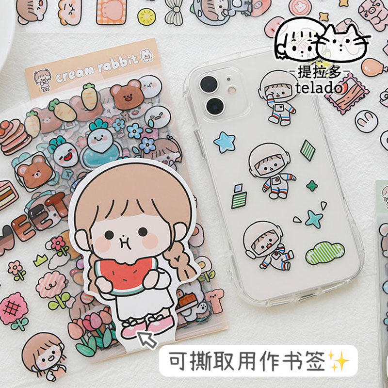 Cute girl stickers 10pcs/lot #st4563