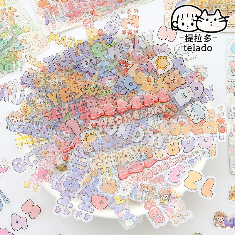 English stickers 48pcs/lot #st9632