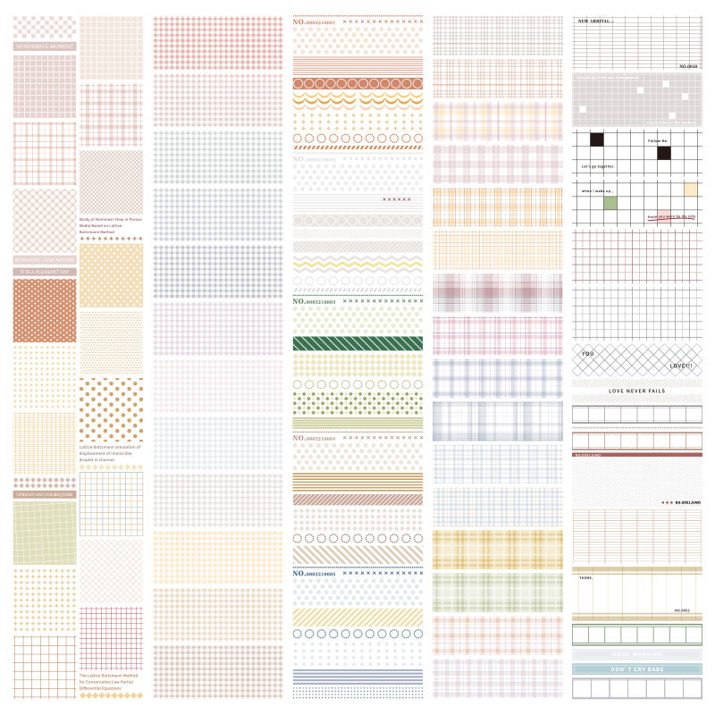 New plaid stripe polka dot sticker 38CM #S2686