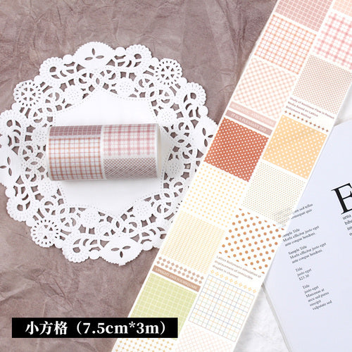 New plaid stripe polka dot sticker 38CM #S2686