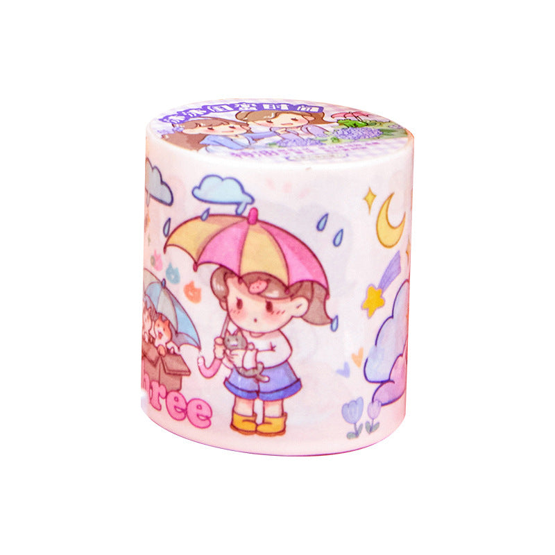 Decorative material girl cute sticker #S3164