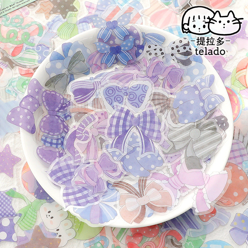 PET waterproof hand account sticker 30 models*2pcs#st9937
