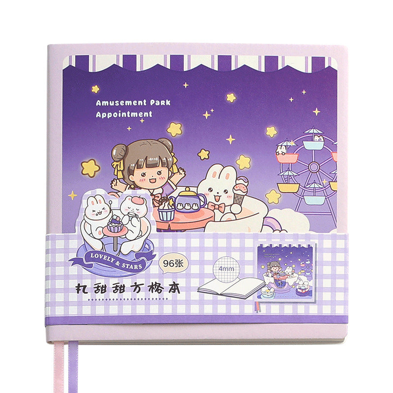 cartoon cute girl student notebook #n4932