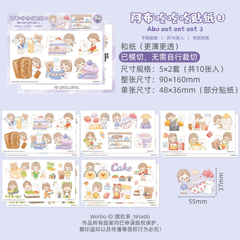 Cute girl stickers 10pcs/lot #st8756