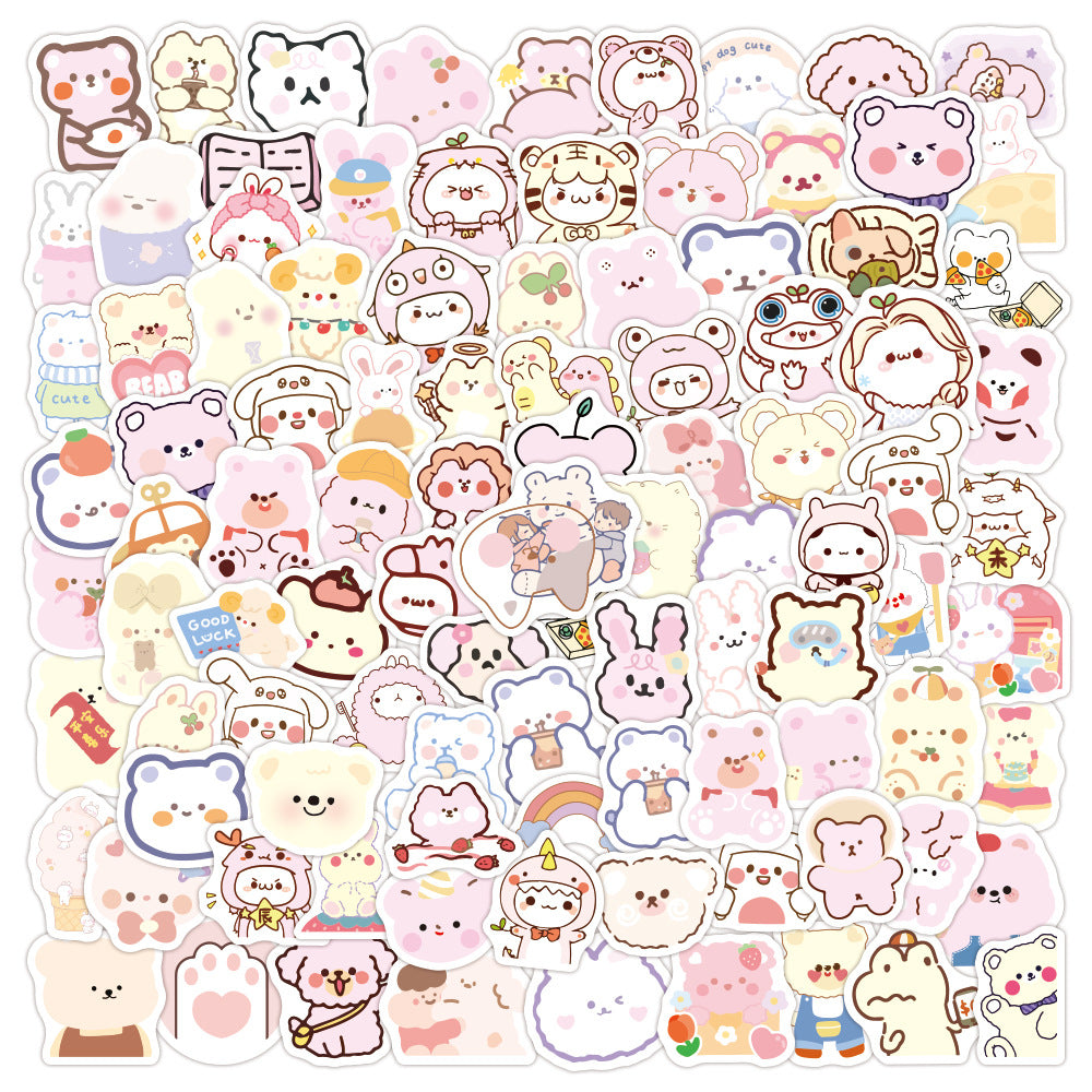 100pcs/lot Bear Stickers#st2862