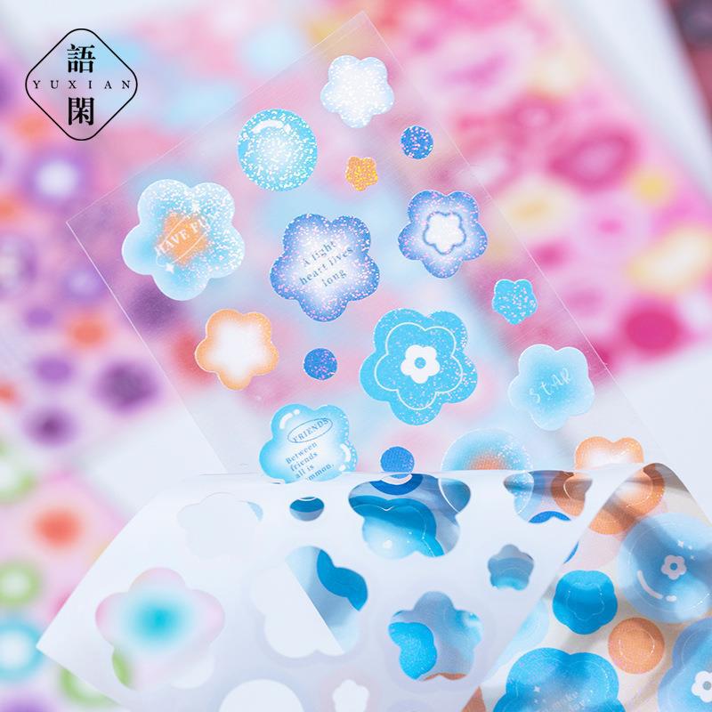 Dreamland series flash film DIY hand account sticker #S9844
