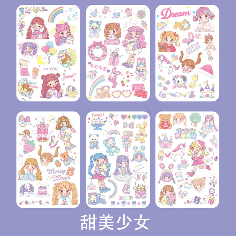 Fantasy cartoon PET sticker 6pcs/lot #s5347