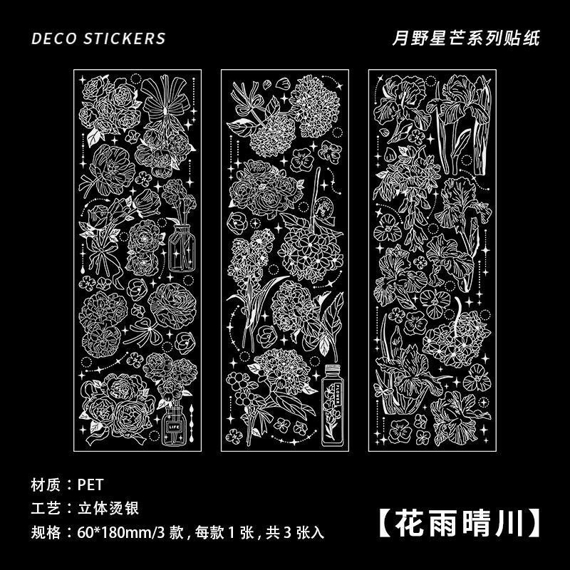 Three-dimensional bronzing hand account sticker #S9770
