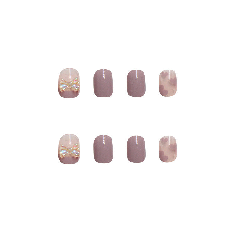 Purple New Butterfly Love Nail Tips #N4328