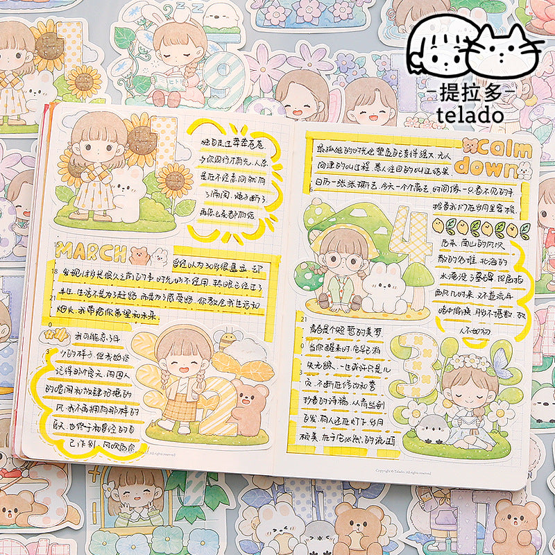 Cute girly sticky note paper sticker 93pcs/lot #s8913