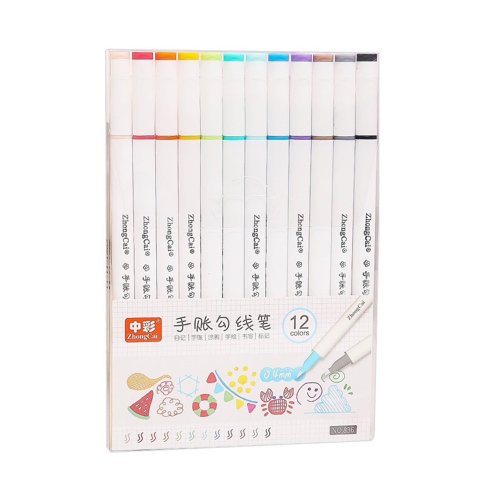 Soft-head watercolor pen 12-color set #P8512