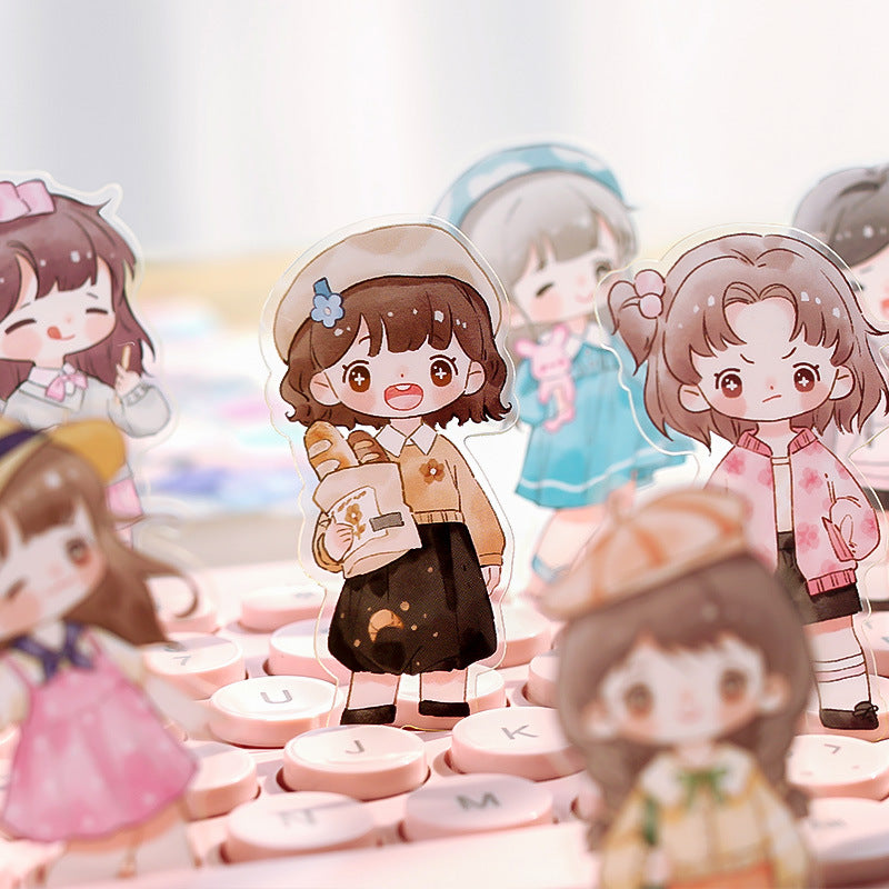 cute girl diy decoration material stickers #s9744