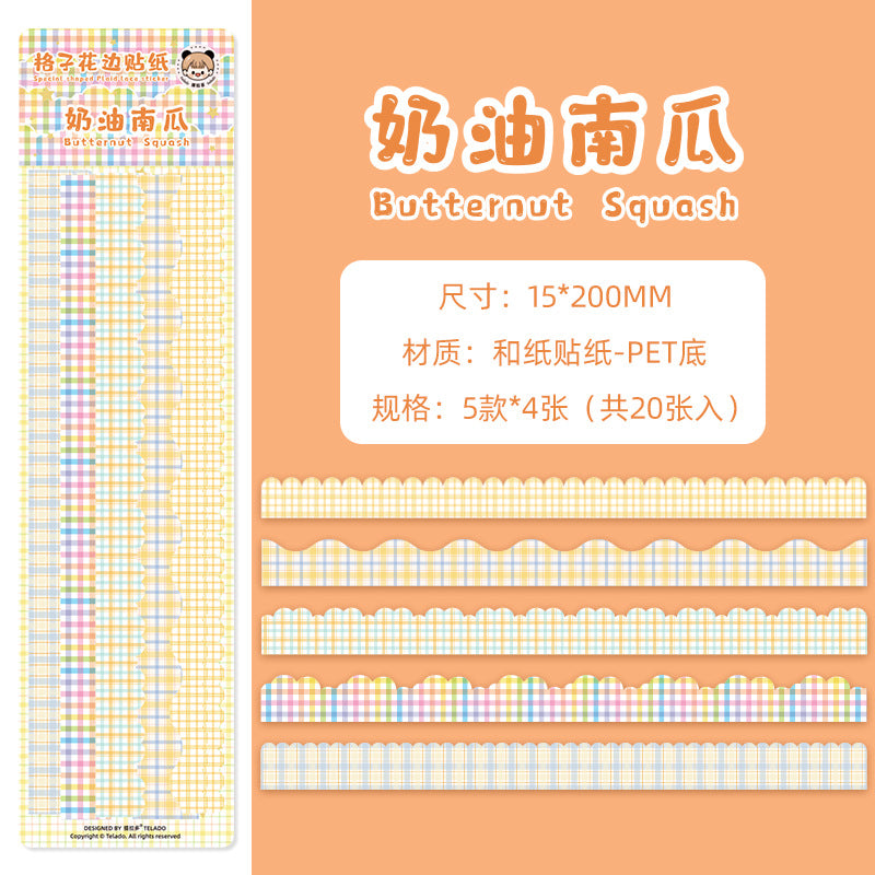 plaid hand account sticker #s4942
