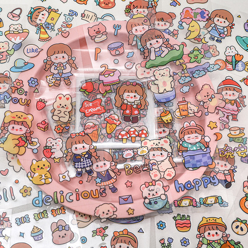 Transparent waterproof sticker 25pcs/lot #st0814