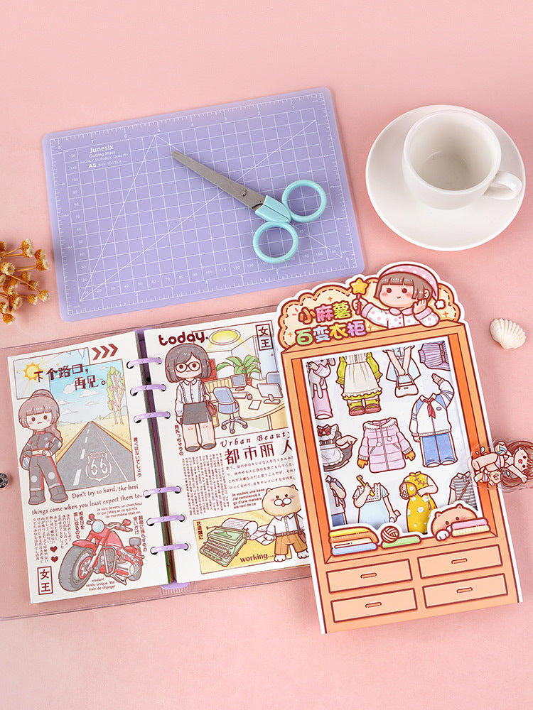 Variety wardrobe series cute girl hand account material stickers #s4908